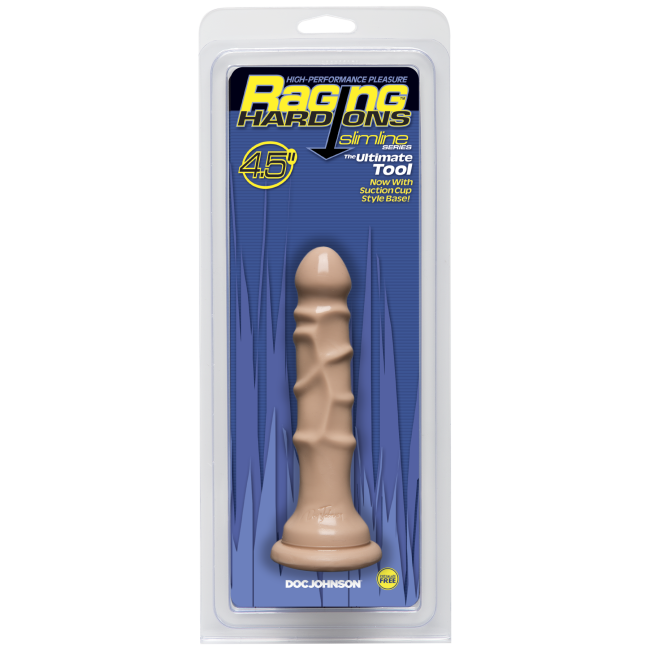 Raging Hard-Ons Slimline With Suction Cup - 4.5 Inch Dong