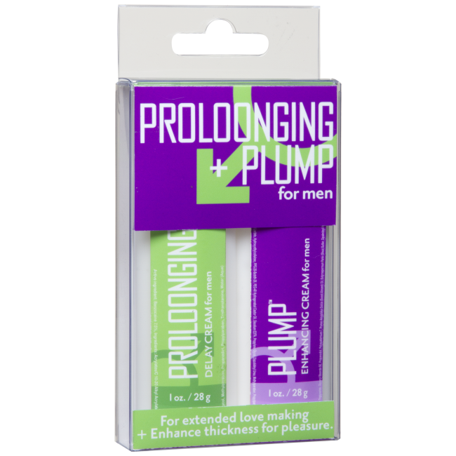Intimate Enhancements Prolonging + Plump - For Men - 2 Pack