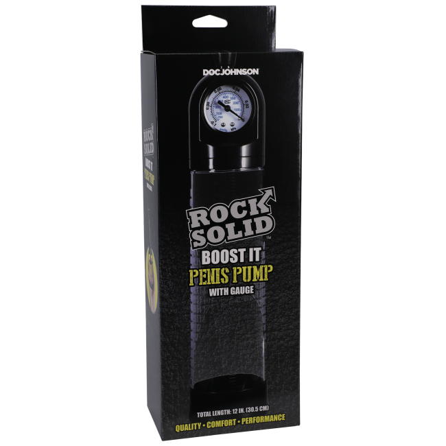 Rock Solid Boost It Penis Pump with Gauge
