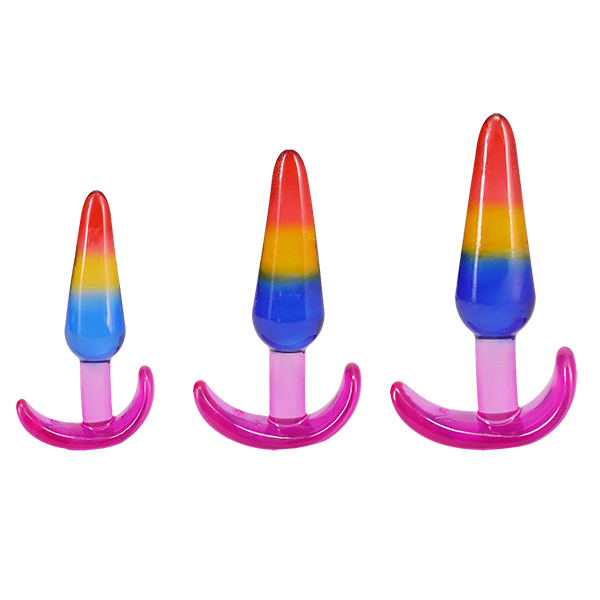 Crystal Jellies Anal Trainer Set - Rainbow
