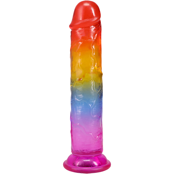 Crystal Jellies Rainbow Dong - 7 Inch