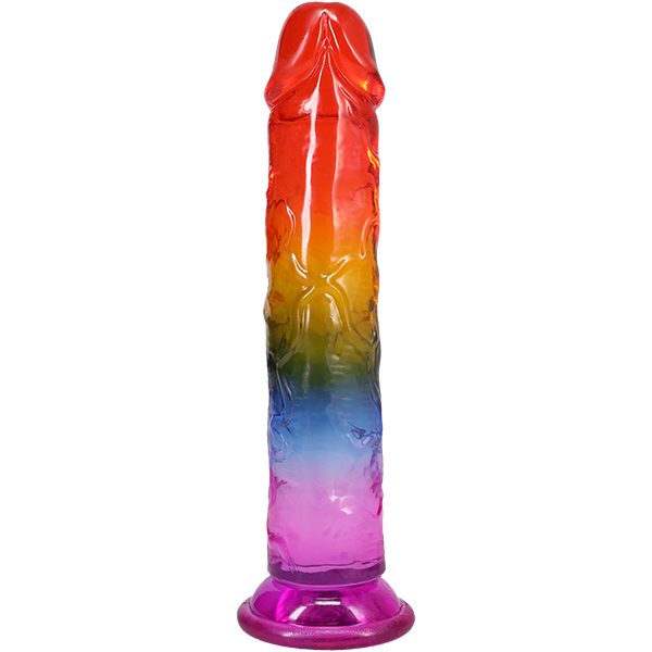 Crystal Jellies Rainbow Dong - 8.5 Inch