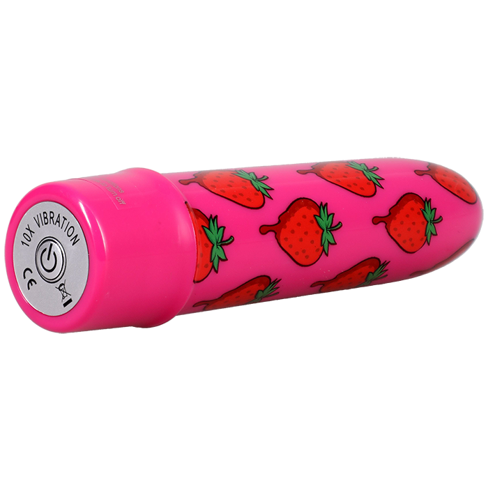 GoodHead Buzz Buddies 5 inch Muti-Speed Vibe - Strawberries