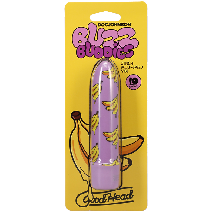 GoodHead Buzz Buddies 5 inch Muti-Speed Vibe - Banana