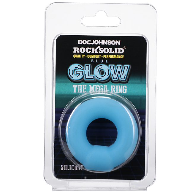 Rock Solid GLOW - Mega Ring Blue