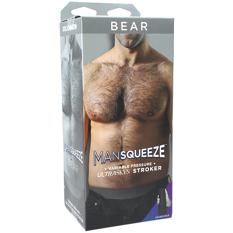 Man Squeeze Bear