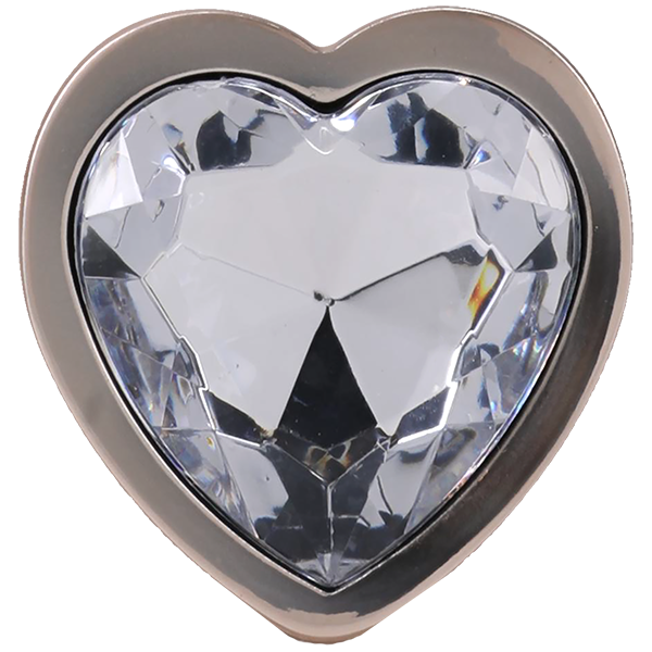 Booty Bling Metal Heart Plug - Small Gold