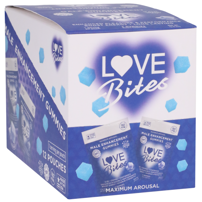 Love Bites Male Enhancements Gummies - 12 pack