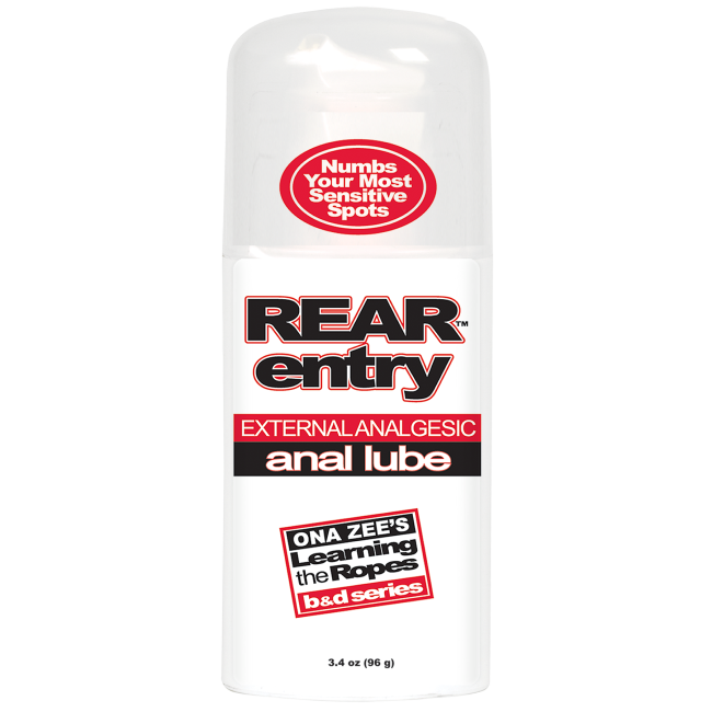 Rear Entry - Anal Lube - External Analgesic - 3.4 oz.